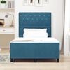 vidaXL Boxspringbed met hoofdeinde Donkerblauw 120 x 200 cm Fluweel