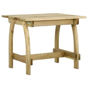 vidaXL Tuintafel 110x74x75 cm ge&iuml;mpregneerd grenenhout