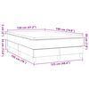 vidaXL Boxspring met matras stof blauw 120x190 cm