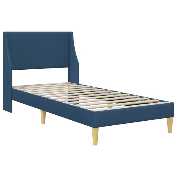vidaXL Bedframe met hoofdeinde Blauw 100 x 200 cm Stof