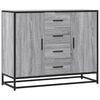 vidaXL Dressoir 92x35x76 cm bewerkt hout grijs sonoma eikenkleurig