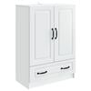 vidaXL Dressoir met lade Wit 66 x 34,5 x 92 cm Bewerkt hout