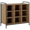 vidaXL Schoenenkast 85 x 39,5 x 75 cm Bewerkt hout Artisanaal eiken