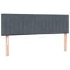 vidaXL Boxspring met matras fluweel donkergrijs 140x210 cm
