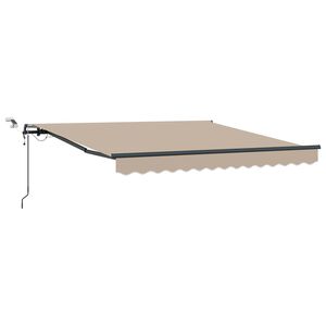 vidaXL Luifeldoek met Beige 350 x 250 cm Polyester