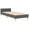 vidaXL Bedframe met hoofdeinde Donkergrijs 80 x 200 cm Stof