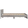 vidaXL Bedframe met hoofdeinde grijs sonoma eikenkleurig 160x200 cm