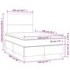 vidaXL Boxspring met matras en LED fluweel lichtgrijs 120x200 cm