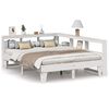 vidaXL Bed met boekenkast zonder matras grenenhout wit 140x200 cm