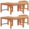 vidaXL Boom bank 2 pcs Naturel 160 x 80 x 45cm Massief Eucalyptus Hout