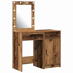 vidaXL Plafondtafel met lade 2 pcs Bruin 50 x 41 x 135 cm Bewerkt hout