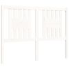 vidaXL Bedframe met hoofdbord massief hout wit 120x200 cm