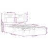 vidaXL Bedframe zonder matras hout gerookt eikenkleurig 120x190 cm