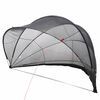 vidaXL Pooldome 500 x 500 x 236 cm 185T polyester met PU-coating Zwart