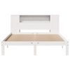 vidaXL Bed met boekenkast zonder matras grenenhout wit 140x200 cm