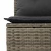 vidaXL 7-delige Loungeset met kussens poly rattan grijs