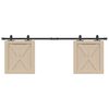 vidaXL Ophangset voor schuifdeur 152 cm koolstofstaal