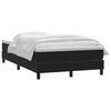 vidaXL Boxspring met matras fluweel zwart 120x210 cm