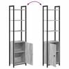 vidaXL Boekenkast Grijs Sonoma 40 x 24 x 161 cm Bewerkt hout