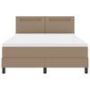 vidaXL Boxspringbed met matras Cappuccino 140 x 190 cm Kunstleer