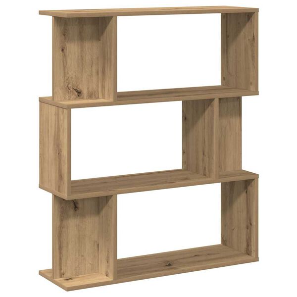 vidaXL Boekenkast 80x24x96 cm bewerkt hout artisanaal eikenkleur