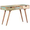 vidaXL Kaptafel met spiegel 112x45x76 cm massief gerecycled hout