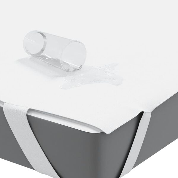 vidaXL Matrasbeschermer waterdicht 140x200 cm wit