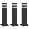 vidaXL Buitenvloerlampen 3 st 50 cm aluminium zwart