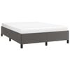 vidaXL Bedframe kunstleer grijs 140x200 cm
