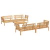 vidaXL 5-delige Loungeset pallet massief acaciahout