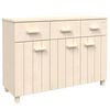 vidaXL Dressoir HAMAR 113x40x80 cm massief grenenhout honingbruin
