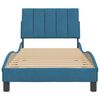 vidaXL Bedframe zonder matras "Hanko" fluweel blauw 90x200 cm