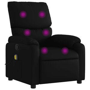 vidaXL Massagestoel van zwart kunstleer