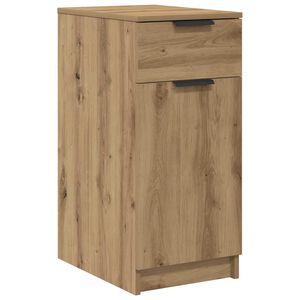 vidaXL Bureaukast 33x50x75 cm bewerkt hout artisanaal eikenkleurig
