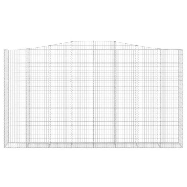 vidaXL Schanskorven 6 st gewelfd 400x50x220/240 cm ijzer