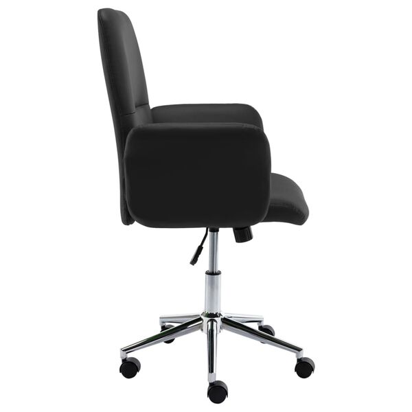 vidaXL Kantoorstoel kunstleer zwart