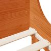 vidaXL Bedframe zonder matras massief grenenhout wasbruin 140x200 cm