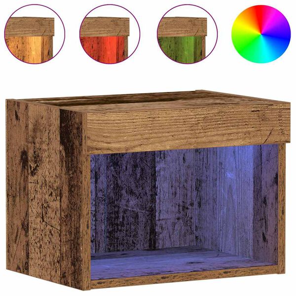 vidaXL Tv-meubelset 2 pcs Oud Hout 40 x 30 x 30 cm Bewerkt hout