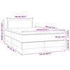 vidaXL Boxspring met matras fluweel donkergroen 120x190 cm