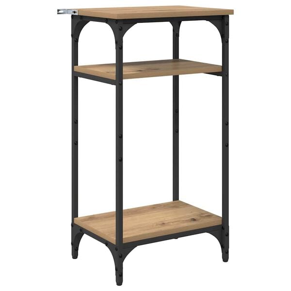 vidaXL Bijzettafel Artisan Eiken 40 x 30 x 75 cm Bewerkt hout