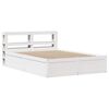 vidaXL Bedframe met hoofdbord massief grenenhout wit 140x190 cm