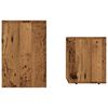 vidaXL 2-delige Tafeltjesset bewerkt hout oud houtkleurig