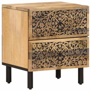 vidaXL Nachtkastje 40x33x46 cm massief mangohout