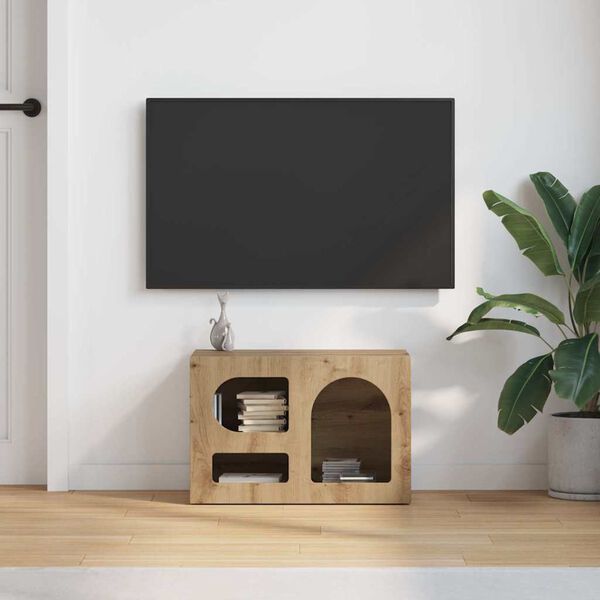 vidaXL TV-kast Artisan Eiken 60 x 35 x 40 cm Bewerkt hout