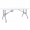 vidaXL Tuintafel inklapbaar 180x72x72 cm HDPE wit