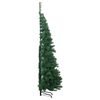 vidaXL Hoek Kunstkerstboom met 300 LED Groen 240 cm PVC en Metaal