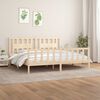 vidaXL Bedframe met hoofdbord massief grenenhout 200x200 cm