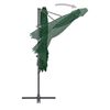 vidaXL Parasol met draagbare voet groen