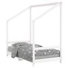 vidaXL Kinderbedframe 80x160 cm massief grenenhout wit