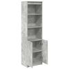 vidaXL Highboard 50x35x180 cm spaanplaat betongrijs